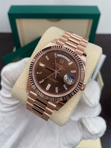 rolex lady day date rose gold|Rolex Day-Date 40 price.